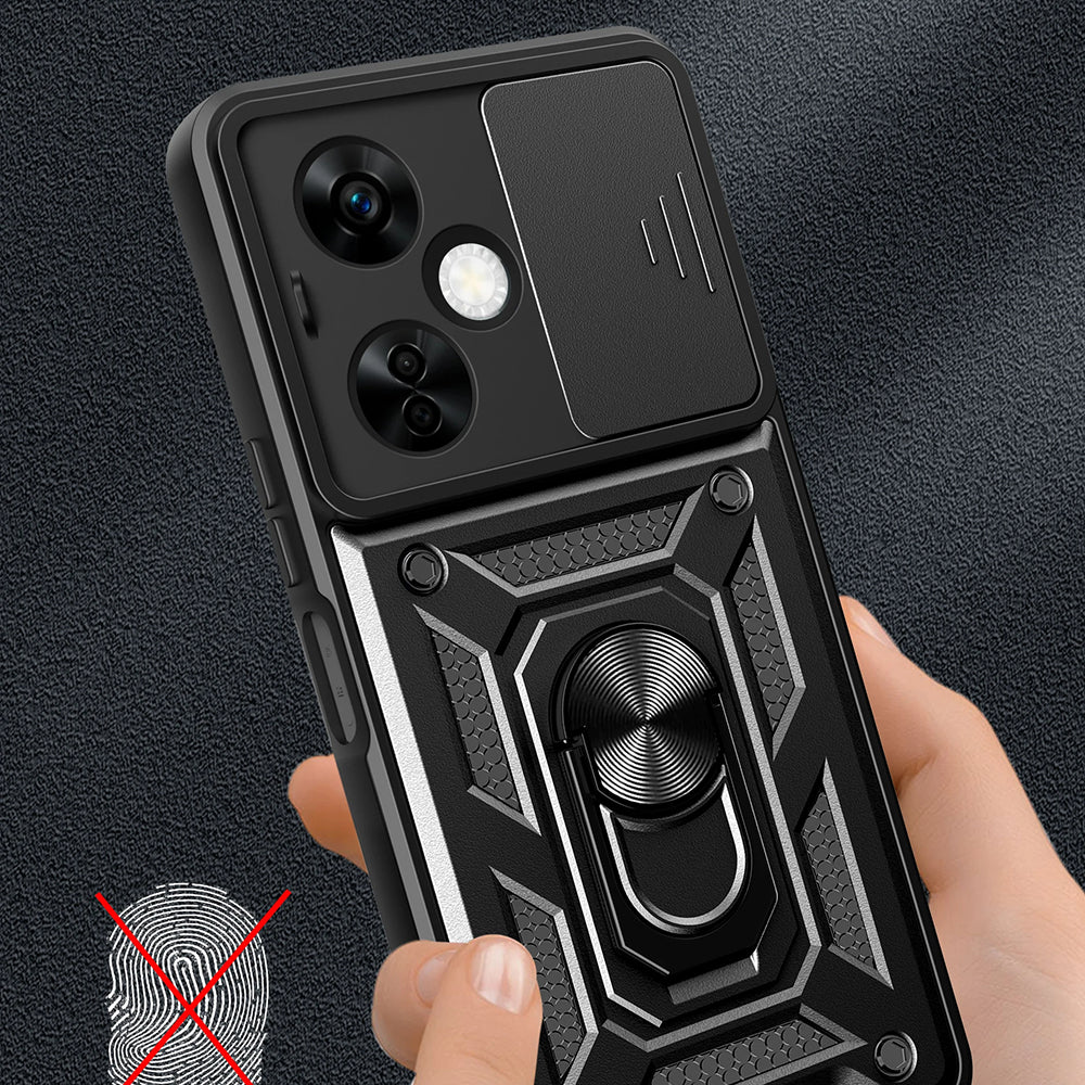 Kuori OnePlus Nord CE 3 Litelle, Techsuit, CamShield, Musta