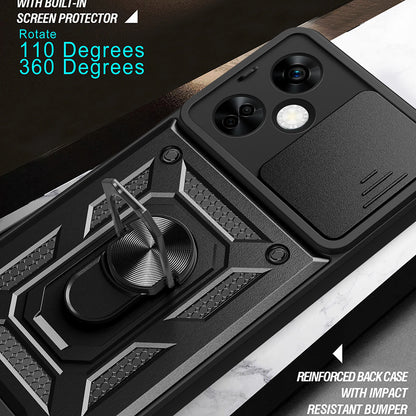 Kuori OnePlus Nord CE 3 Litelle, Techsuit, CamShield, Musta