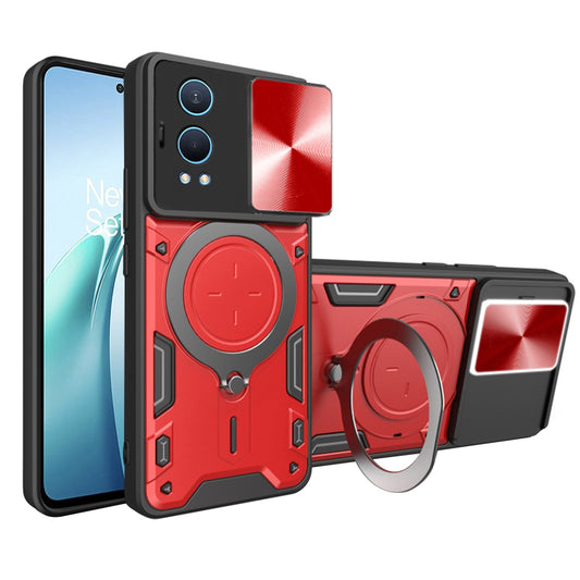 Kuori OnePlus Nord CE4 Lite -puhelimelle, Techsuit, CamGuard Pro, Punainen
