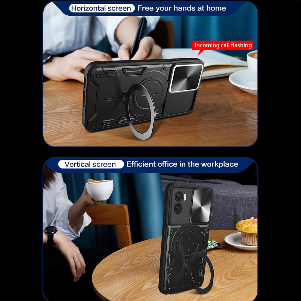 Kuori OnePlus Nord CE4 Lite -puhelimelle, Techsuit, CamGuard Pro, Punainen
