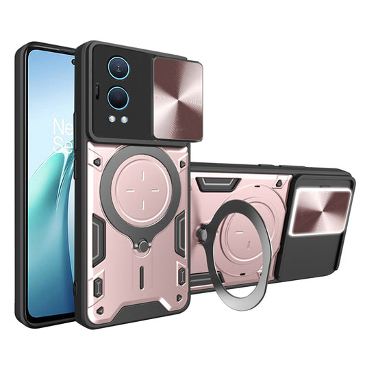 Kuori OnePlus Nord CE4 Litelle, Techsuit, CamGuard Pro, Vaaleanpunakultainen