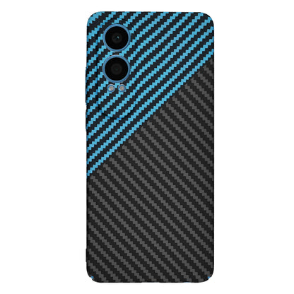 Kuori OnePlus Nord CE4 Lite -puhelimelle, Techsuit, Carbonite FiberShell, Musta Bleu