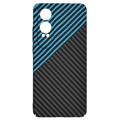 Kuori OnePlus Nord CE4 Lite -puhelimelle, Techsuit, Carbonite FiberShell, Musta Bleu