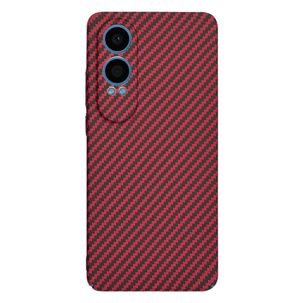 Kuori OnePlus Nord CE4 Lite -puhelimelle, Techsuit, Carbonite FiberShell, Punainen