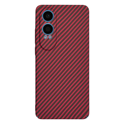 Kuori OnePlus Nord CE4 Lite -puhelimelle, Techsuit, Carbonite FiberShell, Punainen