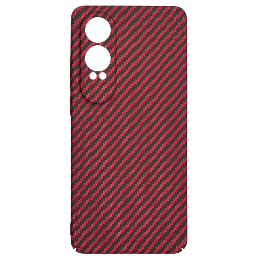 Kuori OnePlus Nord CE4 Lite -puhelimelle, Techsuit, Carbonite FiberShell, Punainen
