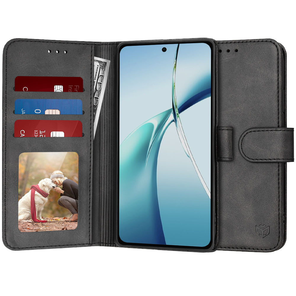 Kuori OnePlus Nord CE4 Litelle, Techsuit, Diary Book, Musta