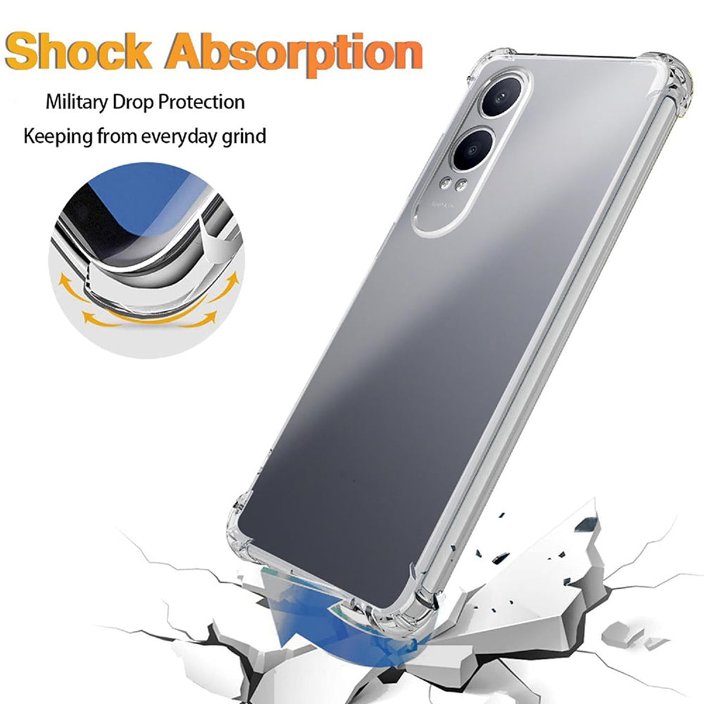 Kuori OnePlus Nord CE4 Litelle, Techsuit, Iskunkestävä Kirkas, Läpinäkyvä