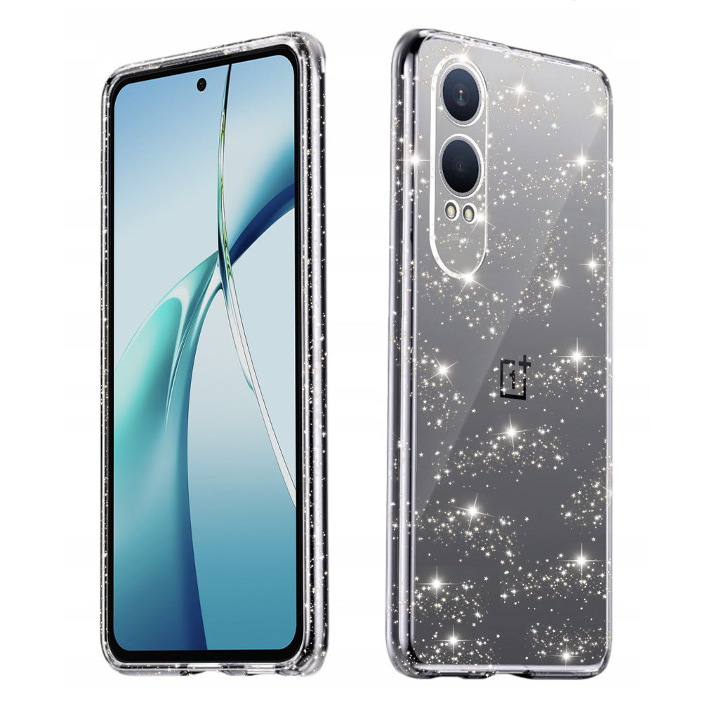 Kuori OnePlus Nord CE4 Lite -puhelimelle, Techsuit, SparkleSkin, Läpinäkyvä