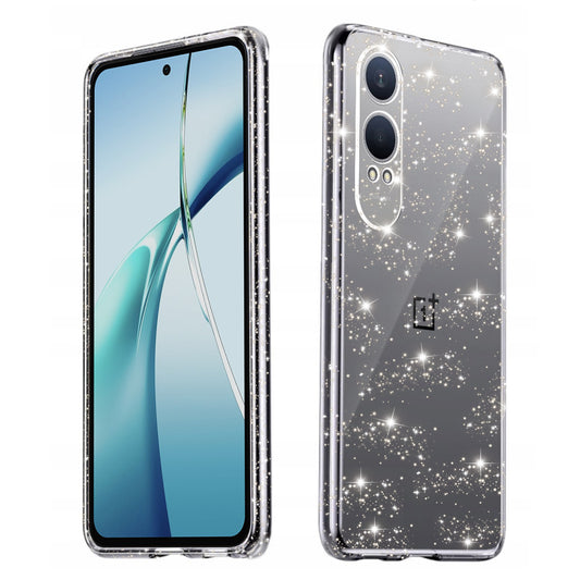 Kuori OnePlus Nord CE4 Lite -puhelimelle, Techsuit, SparkleSkin, Läpinäkyvä