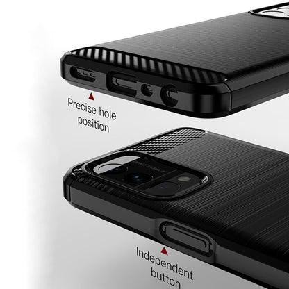 Kuori OnePlus Nord N200 5G / Oppo A74 5G / A54 5G:lle, Techsuit, Hiili, Musta