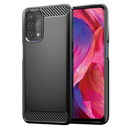 Kuori OnePlus Nord N200 5G / Oppo A74 5G / A54 5G:lle, Techsuit, Hiili, Musta