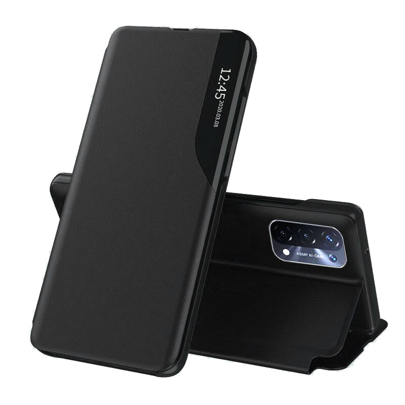 Kuori OnePlus Nord N200 5G / Oppo A74 5G / A54 5G:lle, Techsuit, eFold, Musta