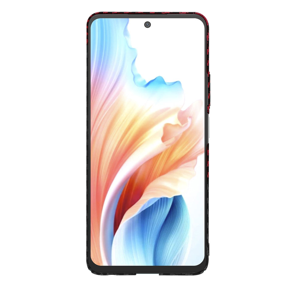 Kuori OnePlus Nord N30 SE / Oppo A79:lle, Techsuit, Carbonite FiberShell, Musta Punainen