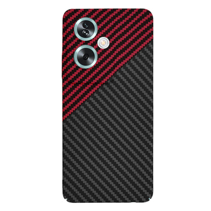 Kuori OnePlus Nord N30 SE / Oppo A79:lle, Techsuit, Carbonite FiberShell, Musta Punainen