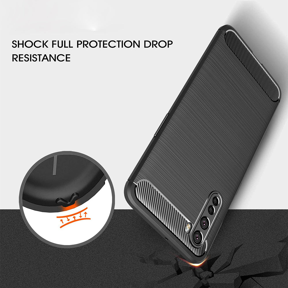 Case for OnePlus Nord, Techsuit, Carbon, Black