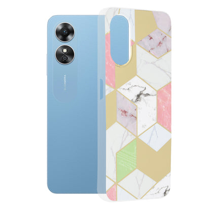 Kuori Oppo A17:lle, Techsuit, Marble, Violetti