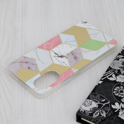 Kuori Oppo A17:lle, Techsuit, Marble, Violetti