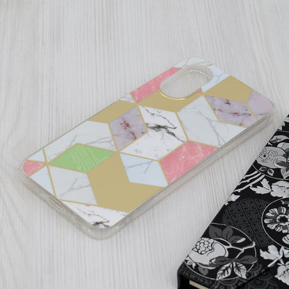 Kuori Oppo A17:lle, Techsuit, Marble, Violetti