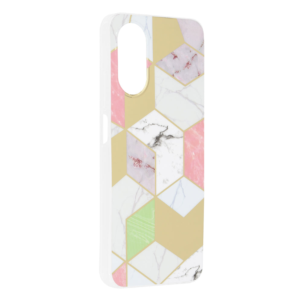 Kuori Oppo A17:lle, Techsuit, Marble, Violetti