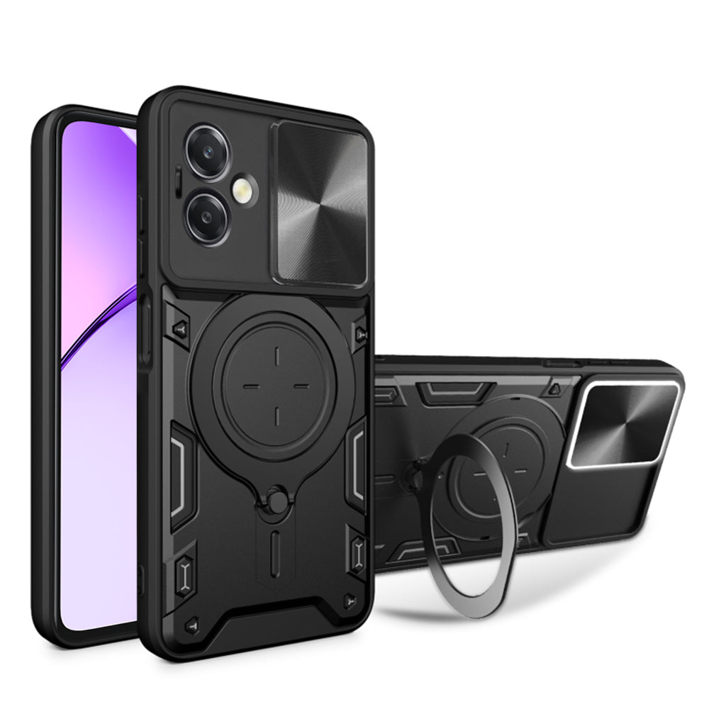 Kuori Oppo A3 4G / A3:lle, Techsuit, CamGuard Pro, Musta