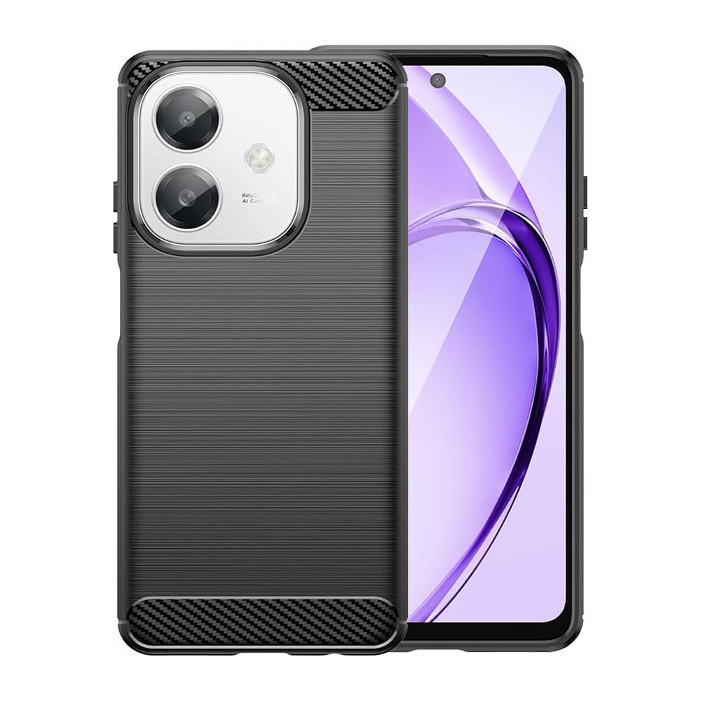 Kuori Oppo A3 4G / A3:lle, Techsuit, Hiili, Musta