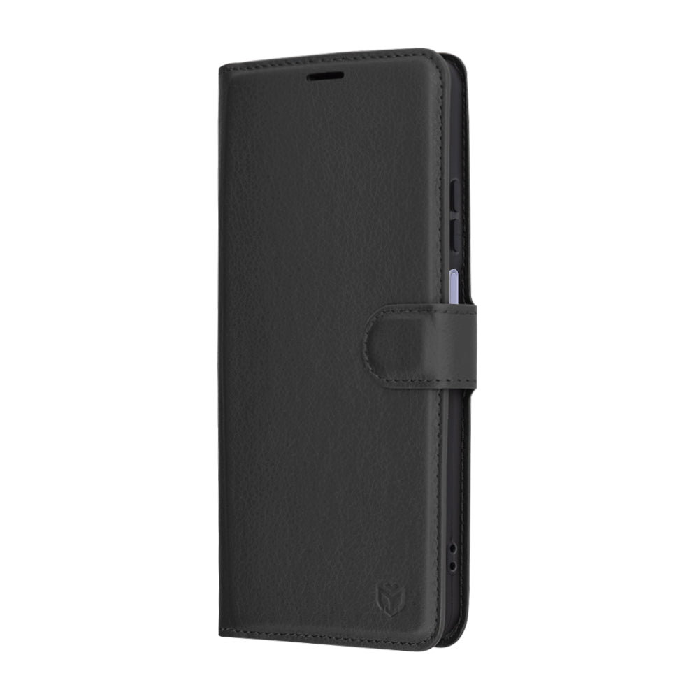 Kuori Oppo A3 4G / A3:lle, Techsuit, nahkainen folio, musta