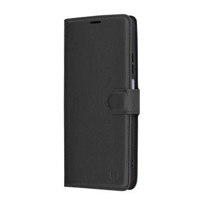 Kuori Oppo A3 4G / A3:lle, Techsuit, nahkainen folio, musta