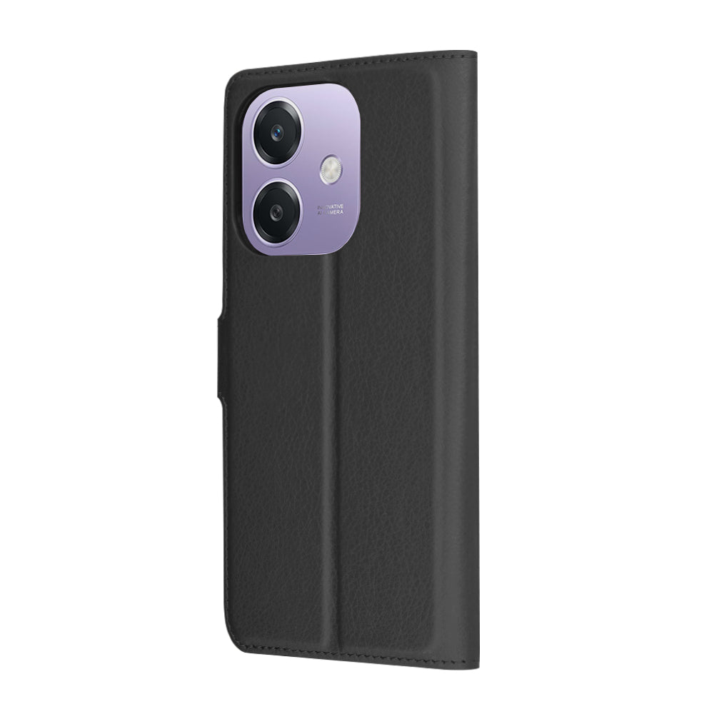 Kuori Oppo A3 4G / A3:lle, Techsuit, nahkainen folio, musta