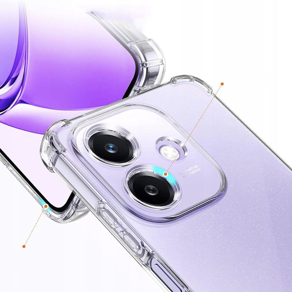 Kuori Oppo A3 4G:lle, Techsuit, Iskunkestävä Kirkas, Läpinäkyvä