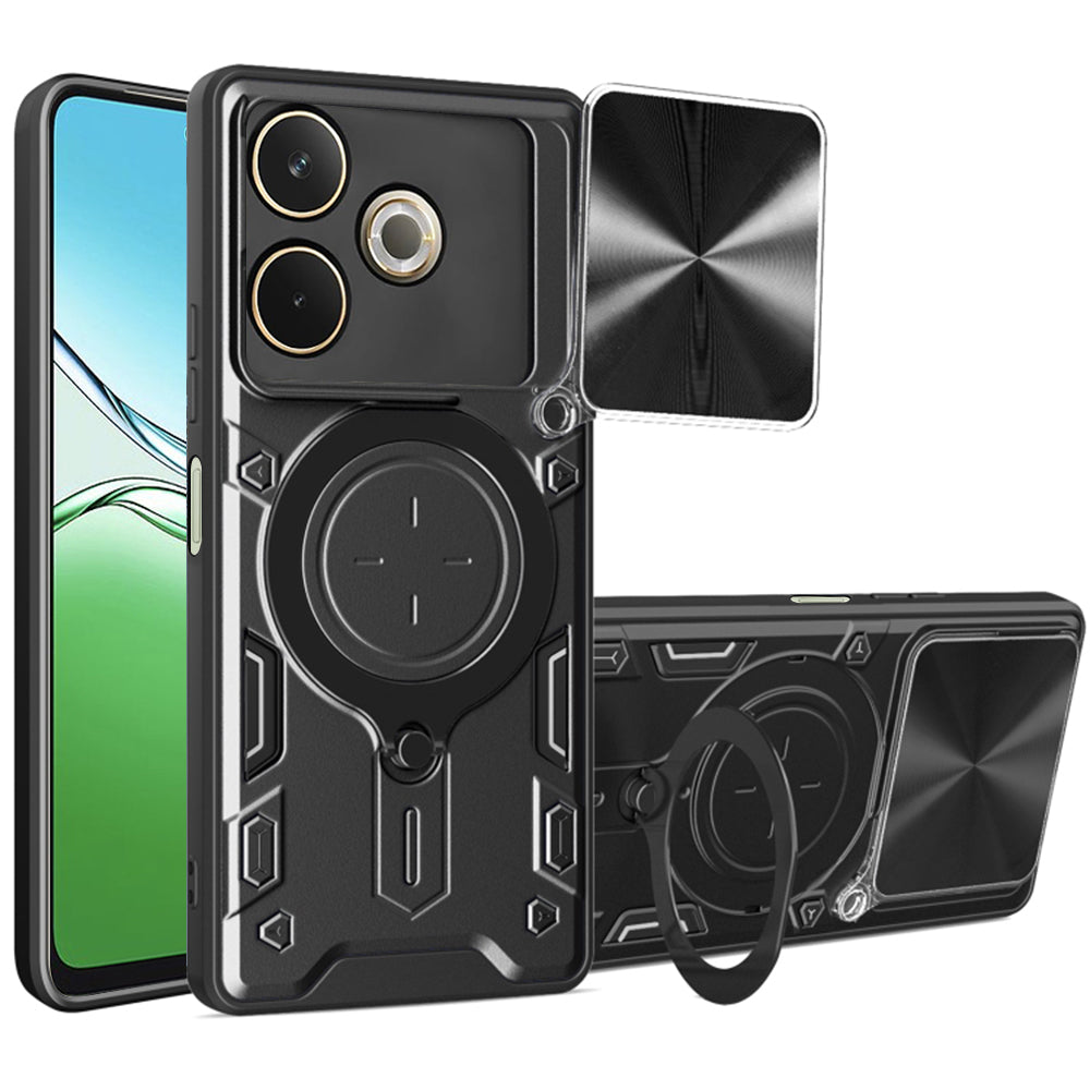 Kuori Oppo A5 Pro 4G / A5 Pro:lle, Techsuit, CamGuard Pro, Musta