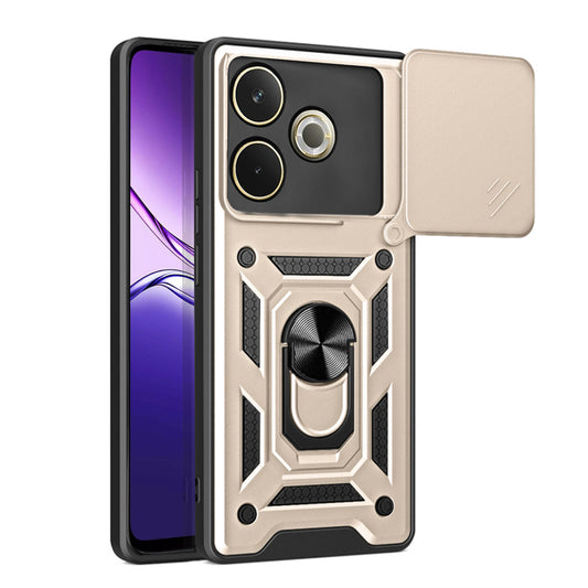 Kuori Oppo A5 Pro 4G / A5 Pro:lle, Techsuit, CamShield, Kultainen