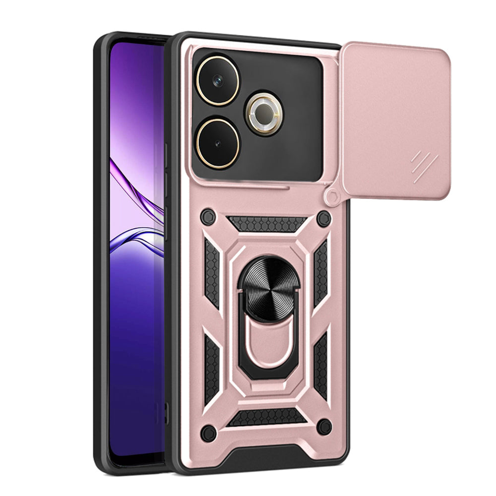 Kuori Oppo A5 Pro 4G / A5 Pro:lle, Techsuit, CamShield, Vaaleanpunainen