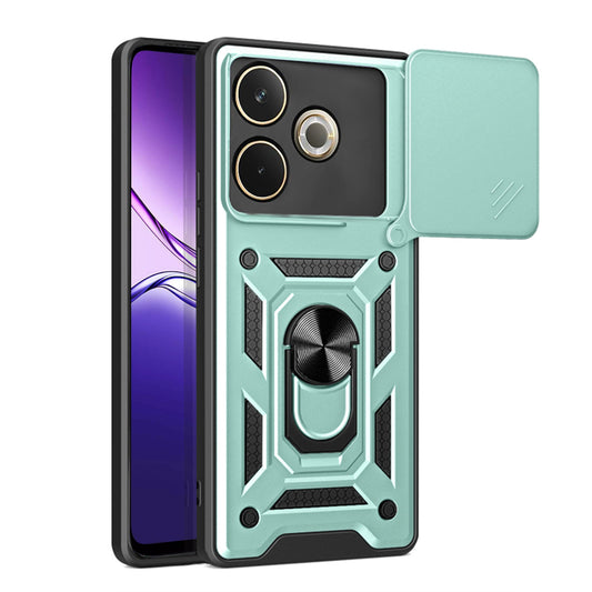 Kuori Oppo A5 Pro 4G / A5 Pro:lle, Techsuit, CamShield, Vihreä