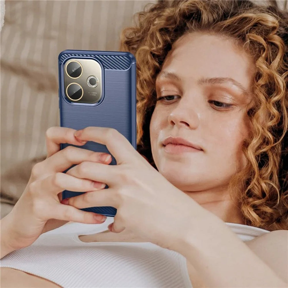Kuori Oppo A5 Pro 4G / A5 Pro:lle, Techsuit, Hiili, Sininen