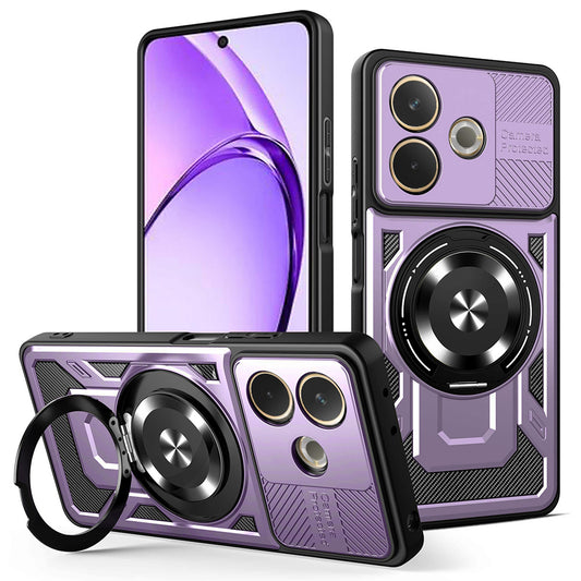 Kuori Oppo A5 Pro 4G / A5 Pro:lle, Techsuit, RuggedCam, Violetti