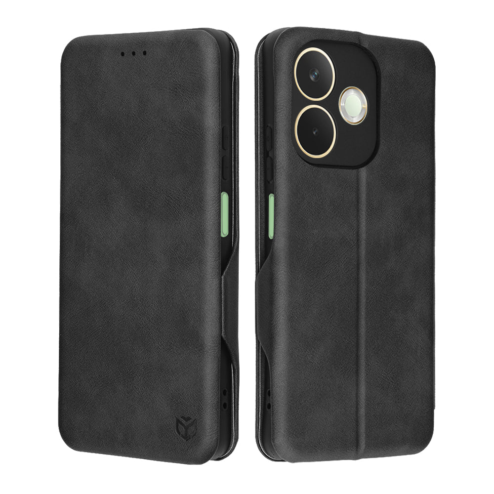 Kuori Oppo A5 Pro 4G / A5 Pro:lle, Techsuit, Safe Wallet Plus, Musta