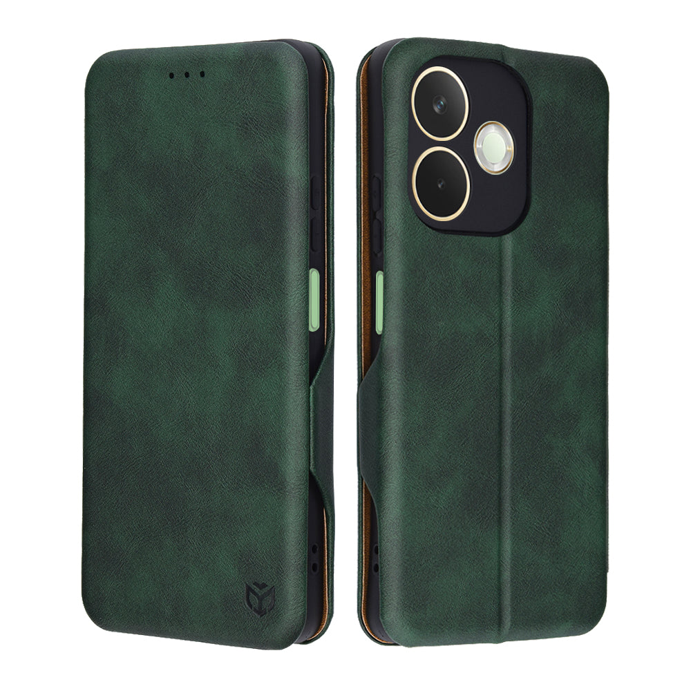 Kuori Oppo A5 Pro 4G / A5 Pro:lle, Techsuit, Safe Wallet Plus, Vihreä