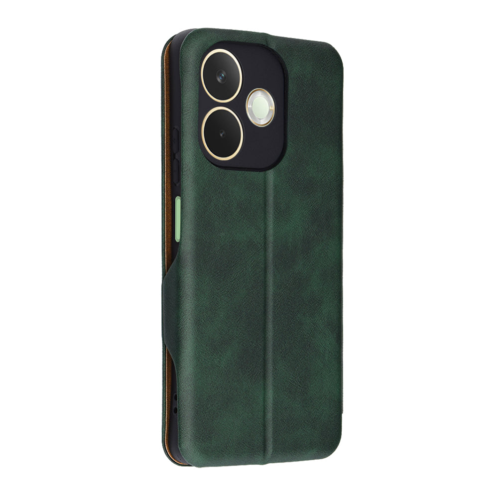 Kuori Oppo A5 Pro 4G / A5 Pro:lle, Techsuit, Safe Wallet Plus, Vihreä