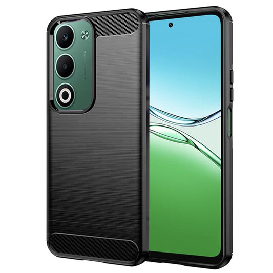 Kuori Oppo A5 4G:lle, Techsuit, Hiili, Musta