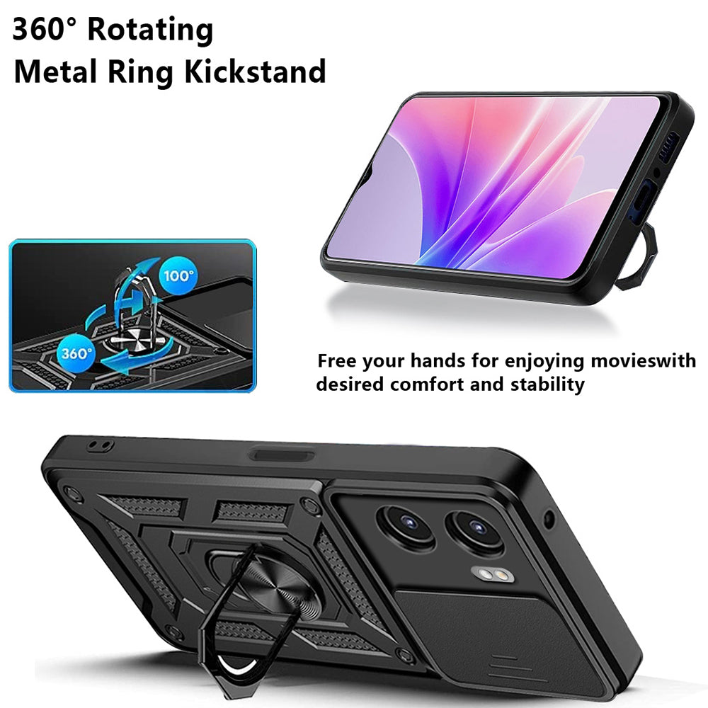 Kuori Oppo A57 4G / A57s / Oneplus Nord N20 SE:lle, Techsuit, CamShield, Musta