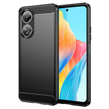 Kuori Oppo A58 4G:lle, Techsuit, Hiili, Musta