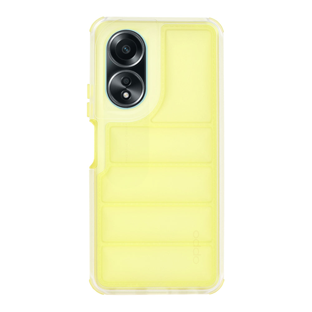 Kuori Oppo A58 4G:lle, Techsuit, Wave Shield, Keltainen