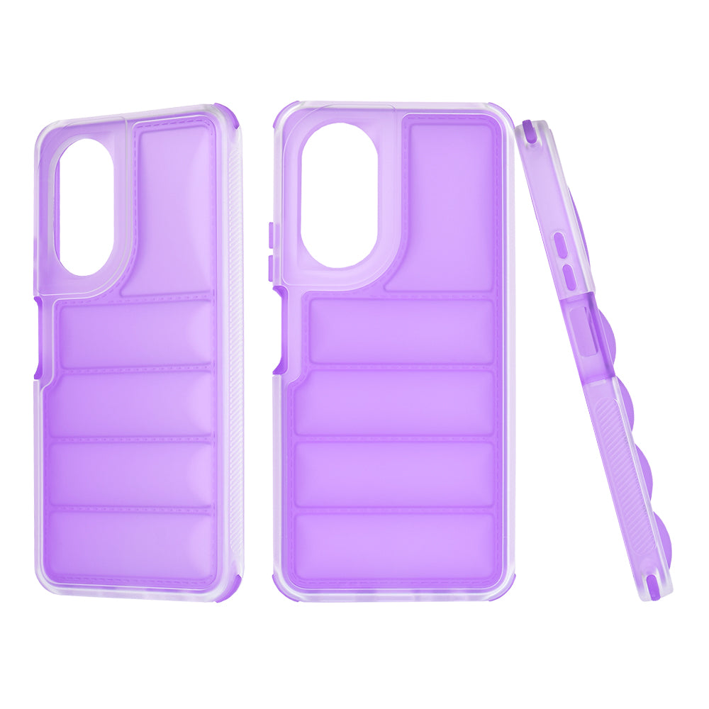 Kuori Oppo A58 4G:lle, Techsuit, Wave Shield, violetti