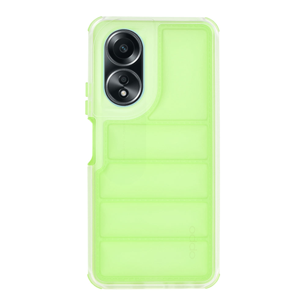 Kuori Oppo A58 4G:lle, Techsuit, Wave Shield, Vihreä