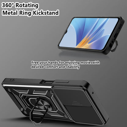 Kuori Oppo A58 5G / A78 5G:lle, Techsuit, CamShield, Musta