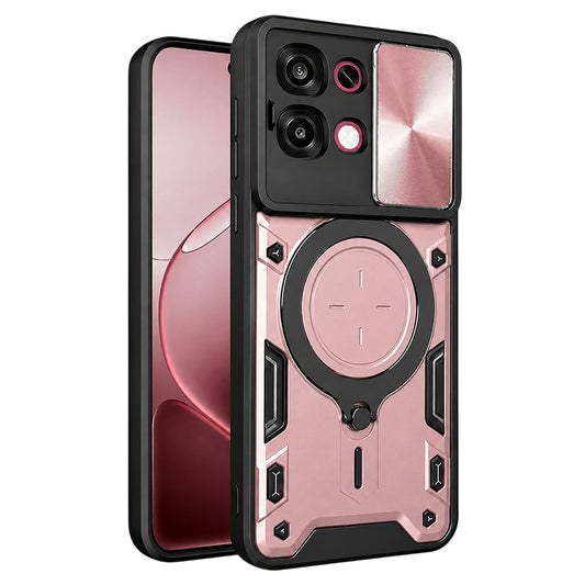 Kuori Oppo A6 Pro 5G / A6 Pro 4G:lle, Techsuit, CamGuard Pro, vaaleanpunakultainen