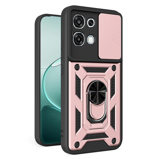 Kuori Oppo A6 Pro 5G / A6 Pro 4G:lle, Techsuit, CamShield, Vaaleanpunainen Kulta