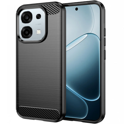 Suojakotelo Oppo A6 Pro 5G / A6 Pro 4G, Techsuit, Hiili, Musta
