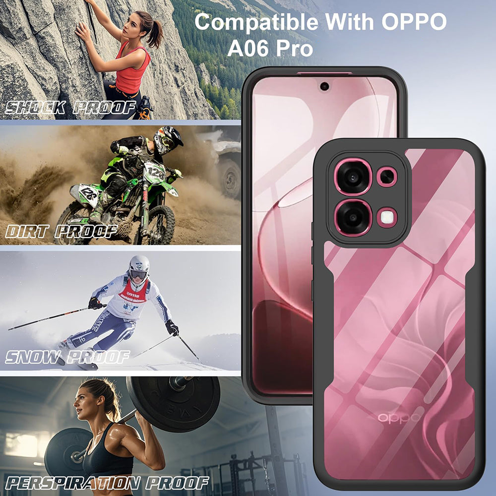 Suojakotelo Oppo A6 Pro 5G / A6 Pro 4G:lle, Techsuit, ColorVerse 360, Musta